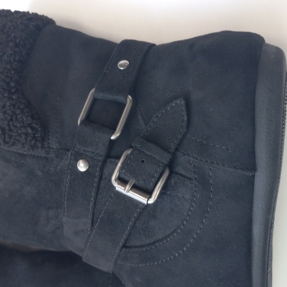 Dolce Vita Elsa Boots Faux Suede Leather Buckle Closure Women's Sz 10 - Picture 9 of 15